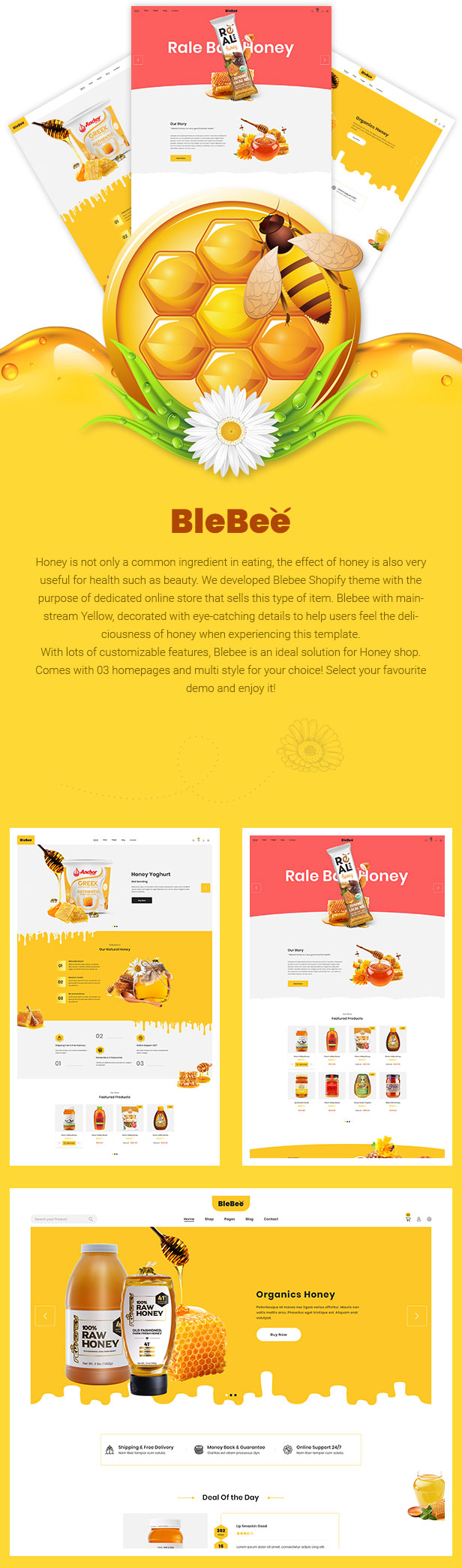 Honey shopify theme